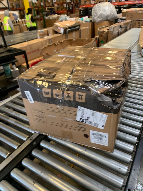 Photo 1 of *MISSING PARTS, SELLING FOR PARTS* MALOL Swivel Rocking Recliner,Wide PU Leather Glider Sofa Chair with Ergonomic High Backrest for Bedroom,Living Room?Chocolate Brown?