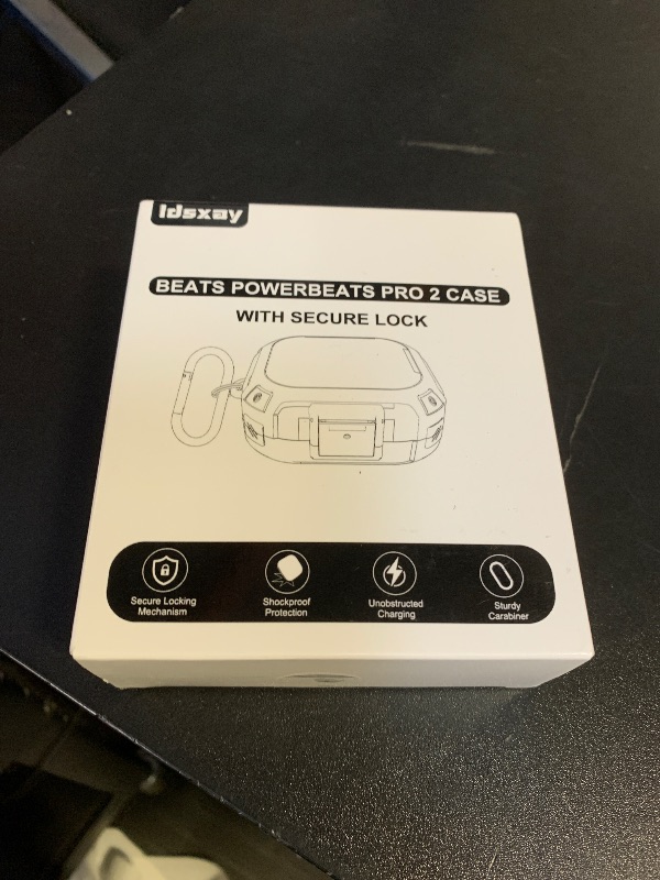 Photo 1 of [Upgrade Secure Lock] for Beats Powerbeats Pro 2 Case Cover, LDSXAY Carbon Fiber Shockproof Protective Cover for Powerbeats Pro 2 2025 with Cleaner Kit & Carabiner (Orange)