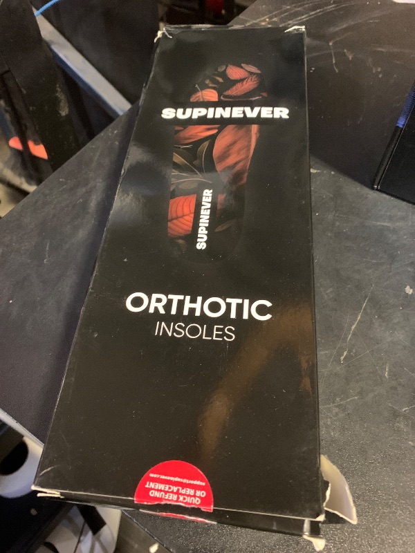 Photo 1 of (New) Work Comfort Orthotic Insoles - Anti Fatigue Shoe Insert Men Women - Low Arch Support - Shock Absorption - Foot Pain Relief - Work Boot Insoles (Brown, XL)