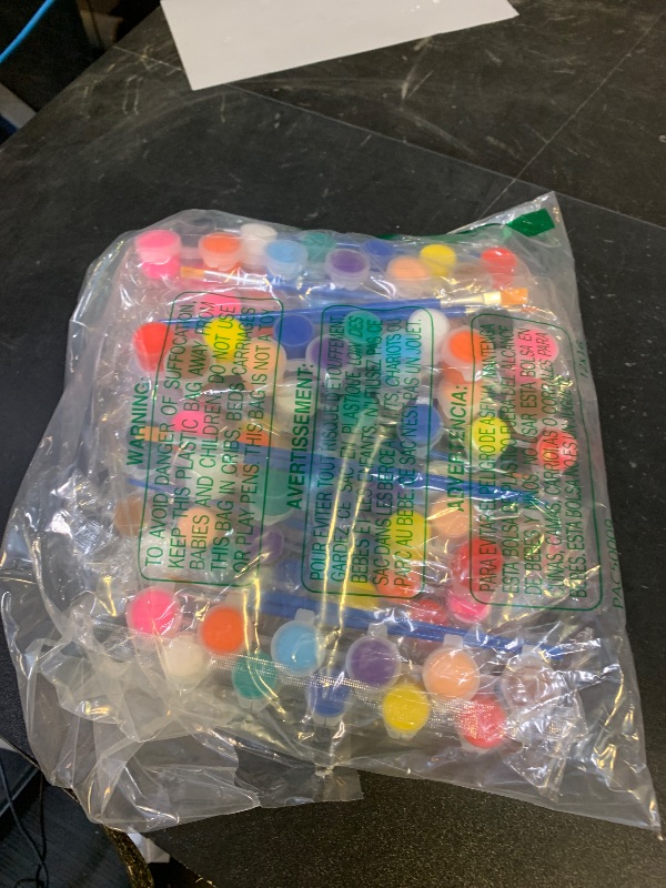 Photo 1 of 145 Pcs Mini Acrylic Paint Set for Kids, 12 Colors Washable Acrylic Paint Strip with 5 Paint Tray for Kids&Adults Craft Paint, with Mini Paint Strips for Easter Eggs Art Craft Painting Easter Gifts