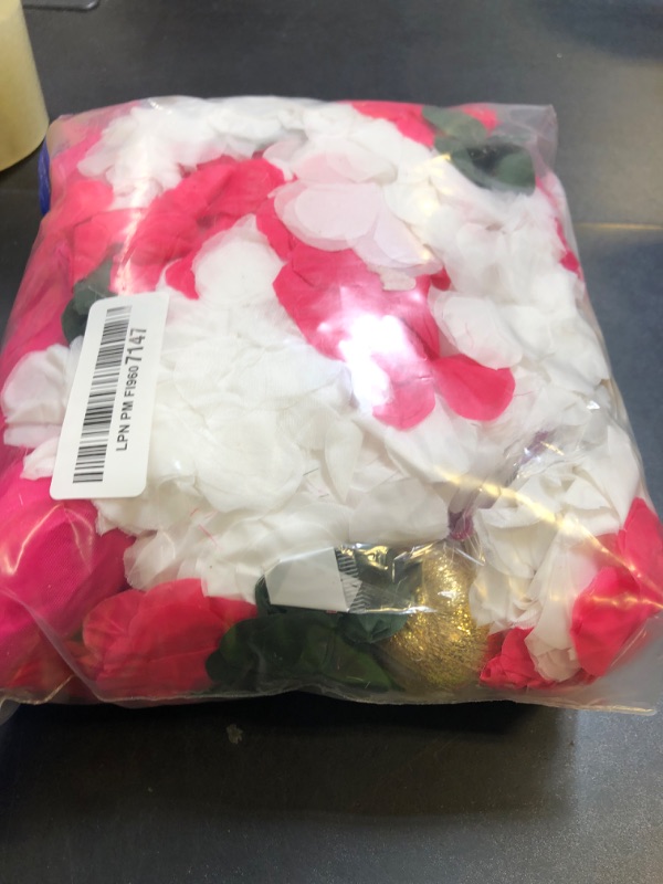 Photo 1 of 10 Pcs Diwali Decorations Artificial Jasmine Garland Toran Bandhanwar with Lotus Buds Traditional Indian Hanging Decor for Puja Pooja Diwali Wedding Housewarming (30 Inch)