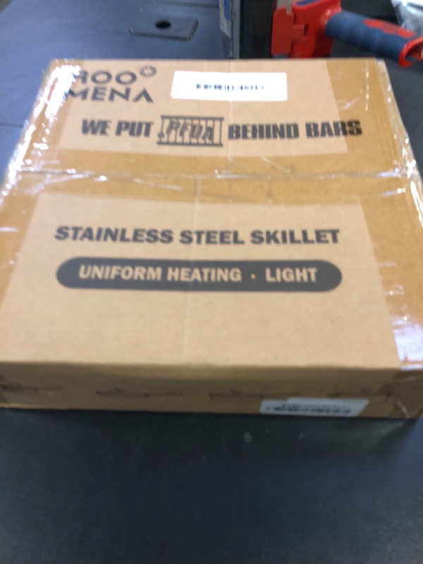 Photo 1 of 1 ONLY --- Roomena Requires Assembly/Installation, Non Stick Frying Pans Hybrid, Tri-Ply Stainless Steel Skillet, PFAS/PFOA/PTFE Free