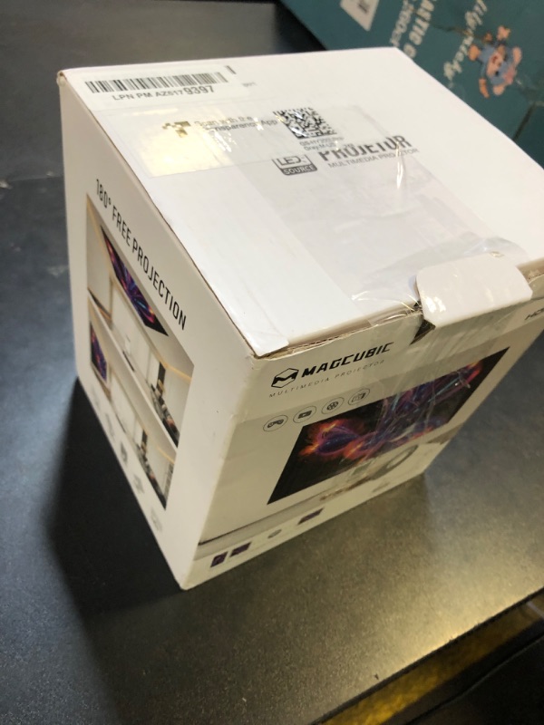 Photo 1 of ?Electric Focus?Magcubic Mini Projector 4K Support, Smart Projector with WiFi 6 and Bluetooth 5.4, 5W Soundbase Speaker, 180° Rotation, Portable Proyector for Home Theater