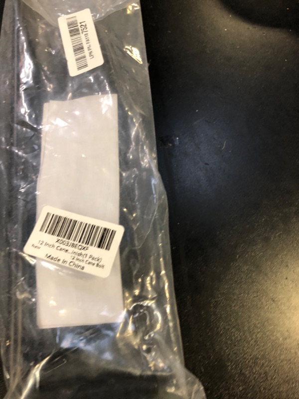 Photo 1 of 12 Inch Cane Bolt Gate Drop Rod Heavy Duty Gate Hardware, Gate Ground Latch for Wooden Fences, Metal Gates Doors Stopper for Gate Ground, Wrought Iron Gate Latches, Black Finish(1 Pack)