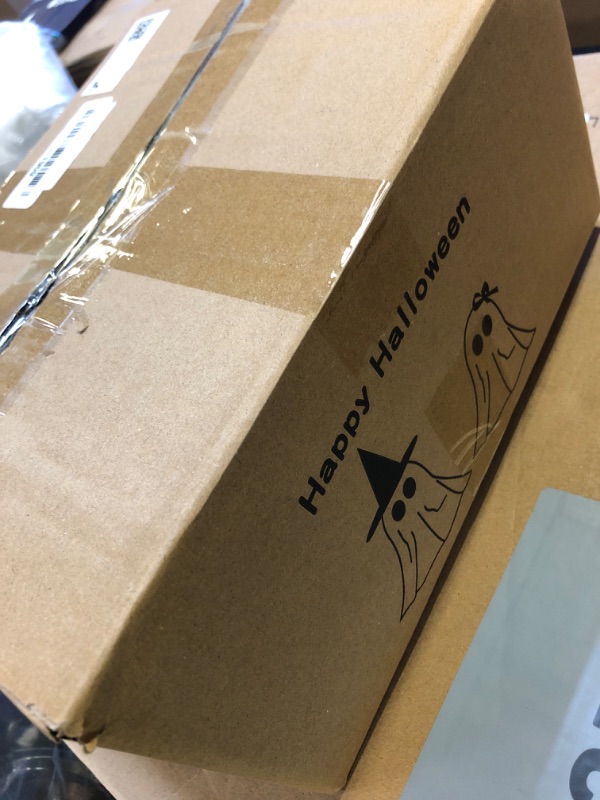 Photo 1 of [Timer] Light Up Halloween Ghost Decorations, Set of 2 DIY Spooky Ghosts Crafts, Scary Ghost for Halloween Decor Indoor Home Mantel Shelf & Tabletop Decor