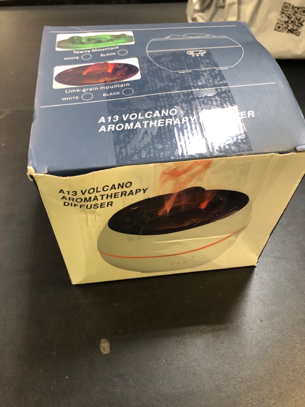 Photo 1 of YALEDI Essential Oil Diffuser, Volcano Fire Flame Aromatherapy Diffuser, 360ml Ultrasonic Cool Mist Humidifier, Scent Aroma Diffuser with 7 Colors Light, Timer & Auto Shut-Off for Home, Room (Black)