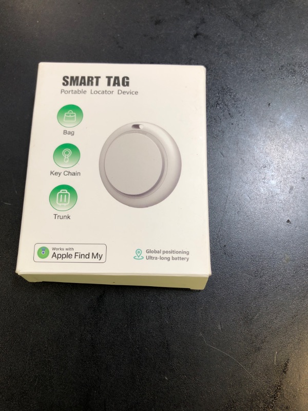 Photo 1 of [Apple MFi Certified] LBPRT Air Tracker Tag 4 Pack, Smart Bluetooth Item Finder Work with Apple Find My (iOS Only, Android not Supported), Key Locator for Luggage Suitcase, Wallet. Replaceable Battery