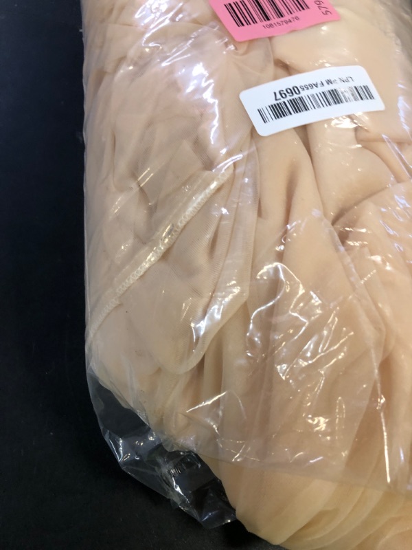 Photo 1 of 10x10 Champagne Tulle Backdrop Curtains for Parties, Sheer Backdrop Curtain Wedding Photo Background Drapes for Baby Shower Photography Birthday Party