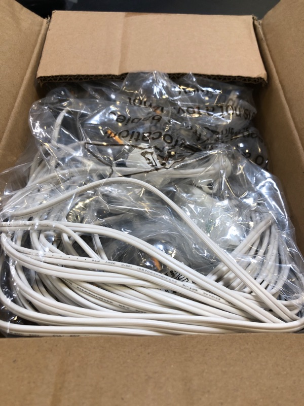 Photo 1 of 100ft Outdoor G40 LED Globe String Lights Dimmable Shatterproof Waterproof Light Strings with 52 Bulbs Connectable Commercial Hanging Lights for Patio Balcony Backyard Party (White Wire, 2-Pack)