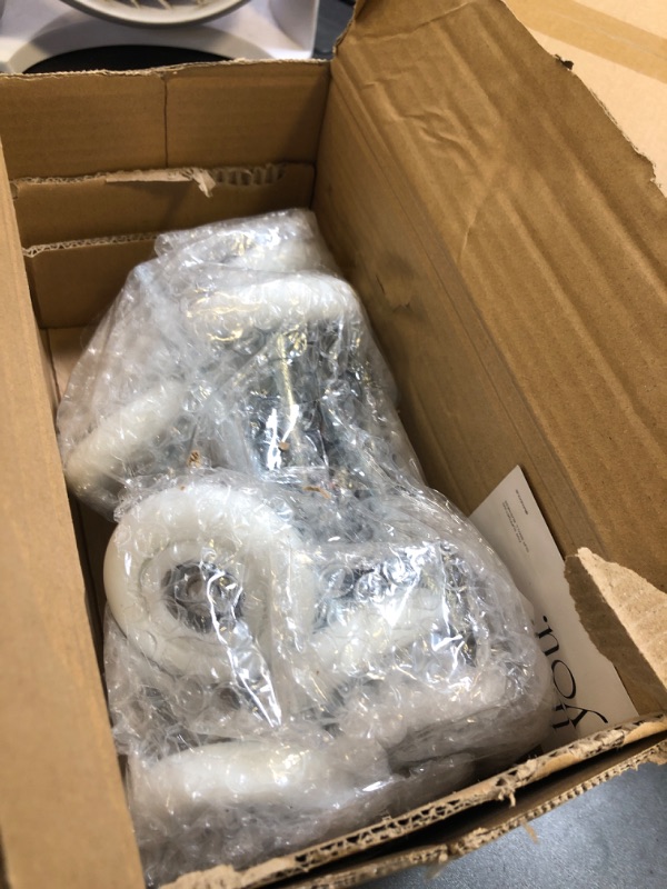 Photo 1 of 10 Pcs 7" Stem 3" Commercial Nylon Grade Garage Door Roller, Quiet/Durable and High Load, Use 6201ZZ Double Seals Precision Bearings.