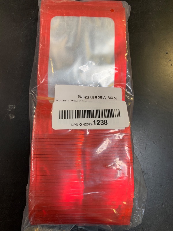 Photo 1 of 100 Pieces Resealable Bags with Window Bags Small Packaging Bag Foil Pouch Zipper Bag for Food Self Sealing Storage Supplies Treat (Red, 3.14x5.11 inches)