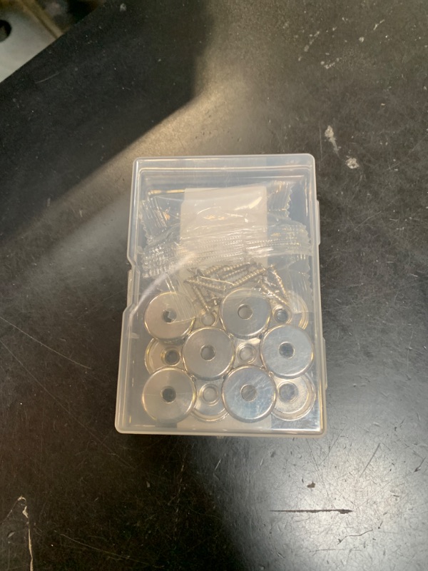 Photo 1 of 12 Pcs Neodymium Cup Magnet with Holes, 22 lbs Pulling Force 0.79"(20 mm) Strong Rare Earth Magnets Round Heavy Duty with Countersunk Hole, for Wall Hanging, Tool Room, Workplace, Kitchen