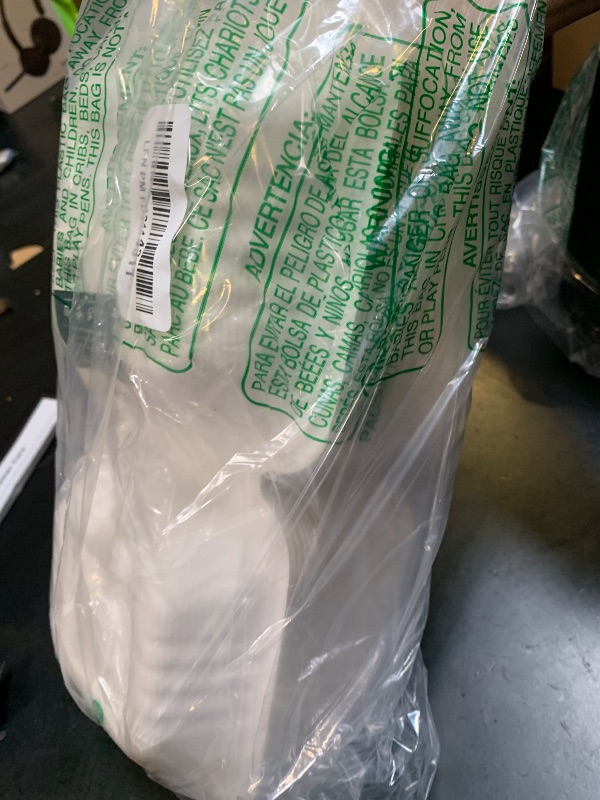 Photo 1 of [50 COUNT]Harvest Pack 6 X 6" White Compostable Clamshell Food Containers, To go food container Heavy-Duty Square Hinged Container, Disposable Bagasse Eco-Friendly Natural Takeout Box