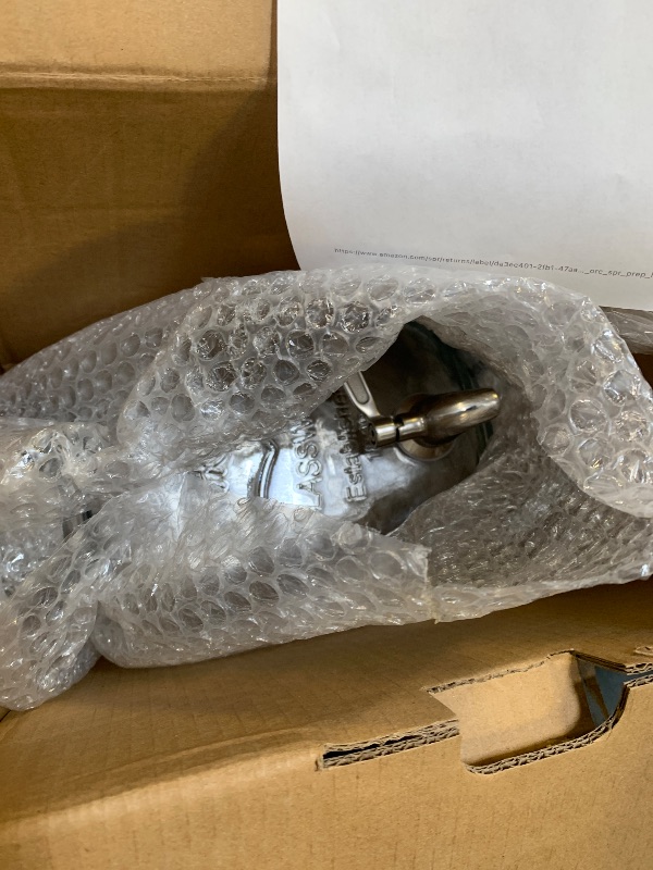 Photo 1 of 1 Gallon Drink Dispenser with Spigot 18/8 Stainless Steel – Airtight & Leakproof Glass Sun Tea Jar with Anti-Rust Lids, Beverage Dispenser for Parties - Laundry Detergent Holder