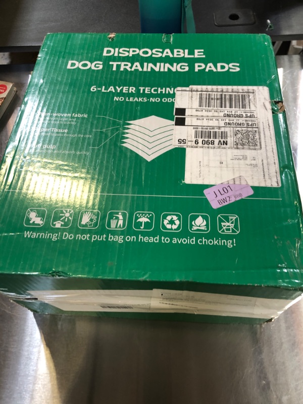 Photo 1 of 100 Count Large Dog & Cat Puppy Pee Pads - 28"x30" Absorbent Potty Training Pads | Leakproof Quick-Dry Disposable Pet Pads for Puppies, Dogs & Cats | Indoor, Outdoor, Litter Box, Housebreaking Use