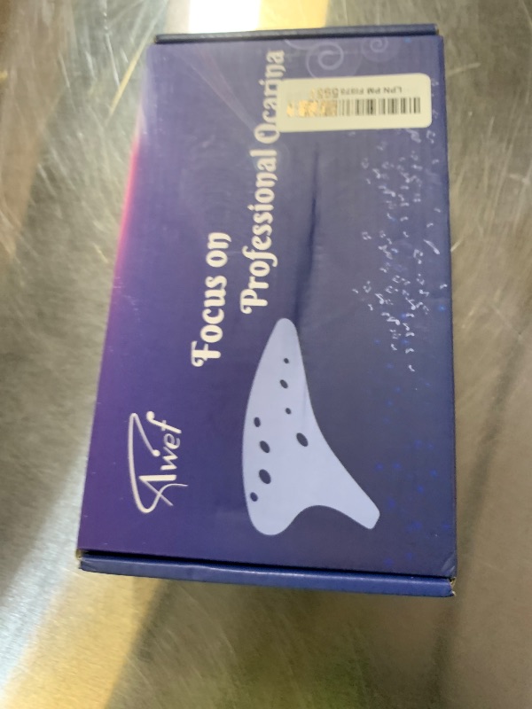 Photo 1 of “Ocean Notes” 12 Hole Sweet Potato Ocarina Graceful Shape Pottery Ocarina in Alto C (Sea Rose)