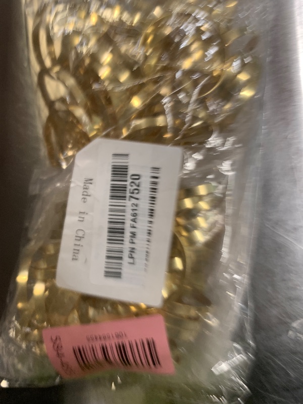 Photo 1 of 100 Pcs Gold Napkin Rings Bulk, Exquisite Round Napkin Ring Buckles, Suitable for Family Dinners, Weddings, Holiday Parties