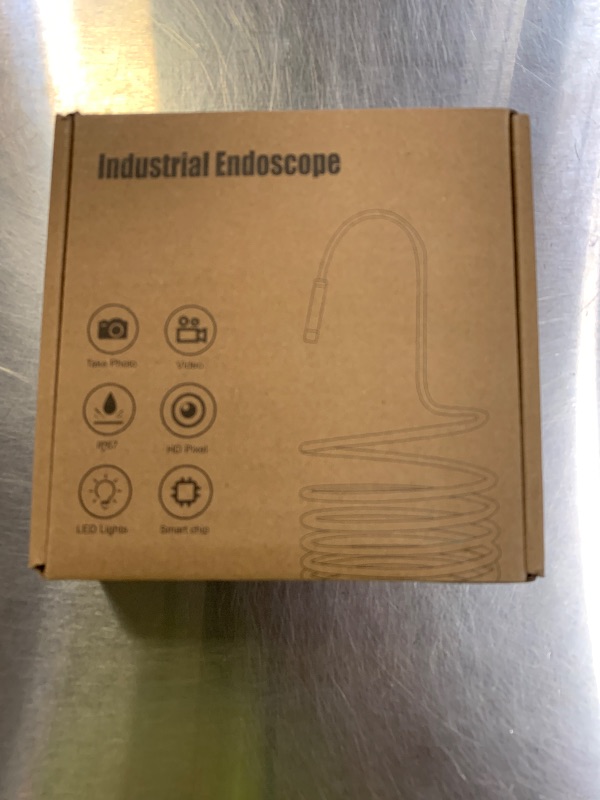 Photo 1 of [Dual-Lens] Endoscope Camera with Light, 1920P HD Borescope with 8+1 Adjustable LED Lights, IP67 Waterproof 16.5FT Semi-Rigid Snake Cord Inspection Camera for iPhone, iPad and Android Phone (Type C)