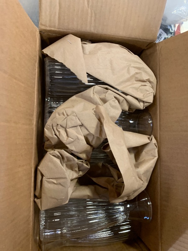 Photo 1 of 18 Pcs Plastic Bud Vases Bulk, Small Clear Flower Containers, Shatterproof Crystal Bud Vases for Centerpieces, Wedding, Home Table Decorations, Formal Dinners