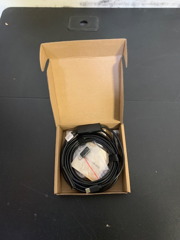Photo 1 of [Dual-Lens] Endoscope Camera with Light, 1920P HD Borescope with 8+1 Adjustable LED Lights, IP67 Waterproof 16.5FT Semi-Rigid Snake Cord Inspection Camera for iPhone, iPad and Android Phone (Type C)