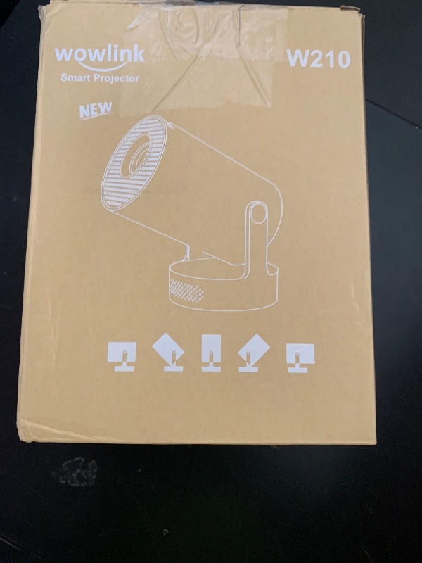 Photo 1 of [Built-in Apps & 2025 Upgraded] Mini Projector with WiFi 6 and Bluetooth 5.4 Support 4K 1080P Auto Keystone 180° Rotatable Projector Portable Compatibile with HDMI/TV Stick/Memory Stick/Laptop, Black