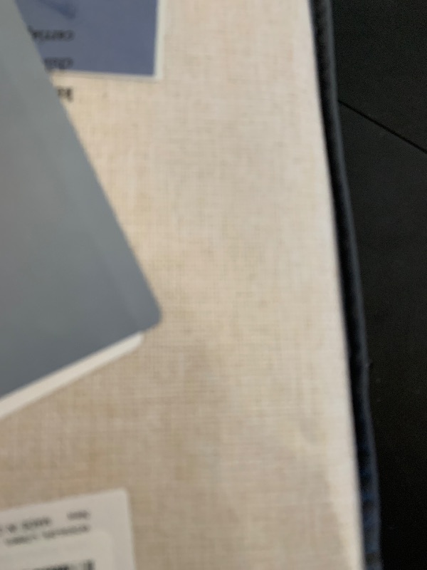 Photo 1 of 100% Blackout Shield Linen Blackout Curtains for Bedroom 84 Inches Long, Back Tab/Rod Pocket Living Room Drapes, Thermal Insulated Blackout Curtains 2 Panels Set, 50" W x 84" L, Cream