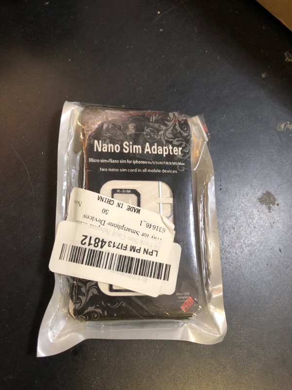 Photo 1 of 10 Pack Sim Card Adapter Kit, Sim Adapter 4 in 1 Micro Sim Card Adapter Standard Converter Kit with Sim Card Removal Tool and Steel Sim Tray for Smartphone Devices