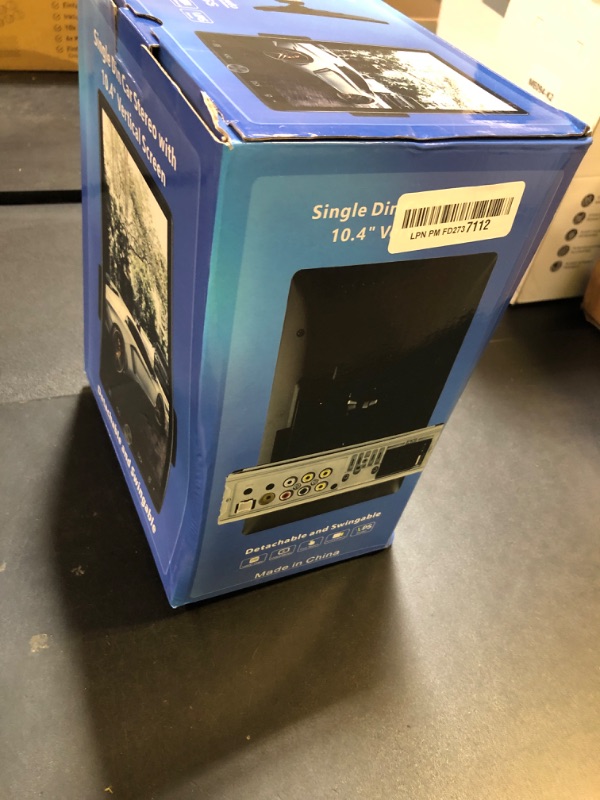 Photo 1 of 10.4 inch Single Din Car Stereo with Wireless Carplay Android Auto-2025 Upgraded 1080P IPS Detachable Touch Screen,5.2Bluetooth,12LED Backup Camera,FM Radio,USB/AUX,Mirror Link,SWC