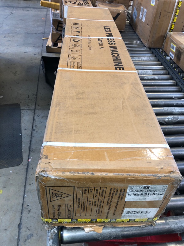 Photo 1 of (PARTIAL SET) Dripex Leg Press Machine, Leg Press Machines for Home Gym, Professional Leg Press Hack Squat Machine Combo with 4 Weight Plate Storage Holders for Full Lower Body Workout - Weight Plates Not Included