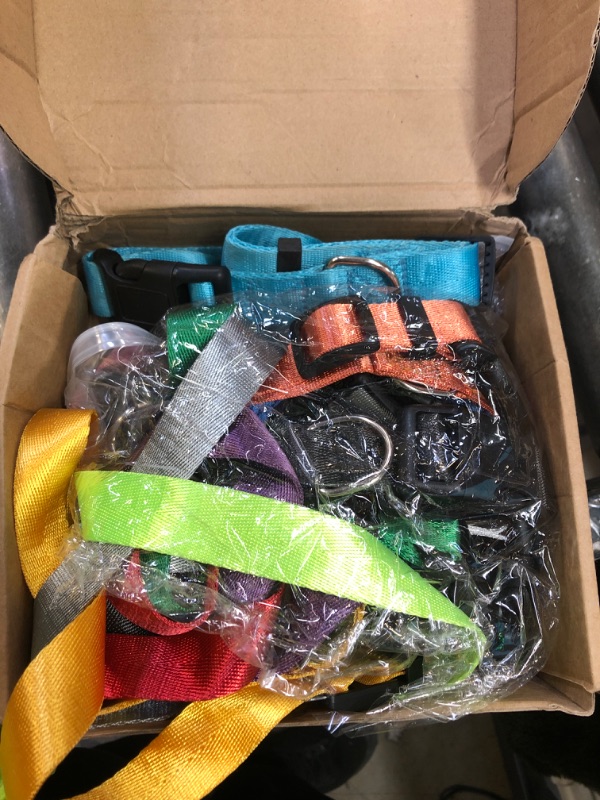 Photo 1 of 12 Pack Goat Collars with Bells, Cow Horse Sheep Grazing Copper Bells and Adjustable Nylon Collar Set Pet Anti Lost Loud Bronze Bell for Small Farm Animal Goat Sheep Cow Accessories (Fresh Color)