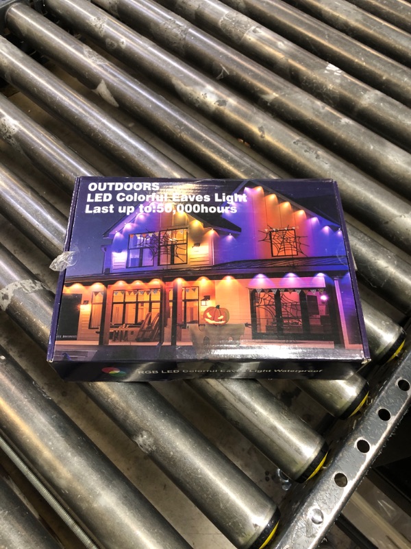Photo 1 of 100FT Permanent Outdoor Lights, RGB LED Eaves Lights with APP/Remote Control, IP67 Waterproof LED String Lights for Christmas, Halloween, Garden Decor