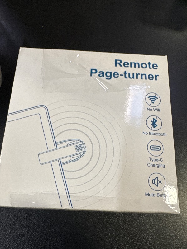 Photo 1 of [2 Clips] Finger Ring Kindle Page Turner Remote Control for Paperwhite: Rechargeable Wireless Clicker for Reading on Bed for iPhone Android iPad, Camera Shutter & Video Record Accessories (Pink)