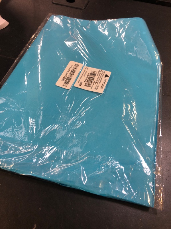Photo 1 of 100 Sheets Turquoise Tissue Paper Artdly 14 x 20 Inches Turquoise Wrapping Paper Bulk for Weddings Birthday DIY Project Festival Wrapping Crafts Decor
