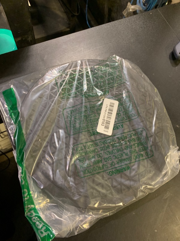 Photo 1 of 10 Inch Lazy Susan Turntable Organizer, Non Skid Large Lazy Susan Turntable for Cabinet, Computer or Laptop, Plastic Turn Table, Black, 1 PC - by RamPro