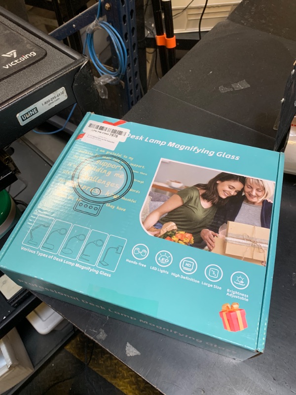 Photo 1 of 10X 30X Magnifying Glass with Light and Stand, 72 LED 3 Color Modes Stepless Dimmable, Hands Free Lighted Magnifier Desk Lamp for Close Work Craft Hobby Painting Sewing Jewelry Reading (Black)