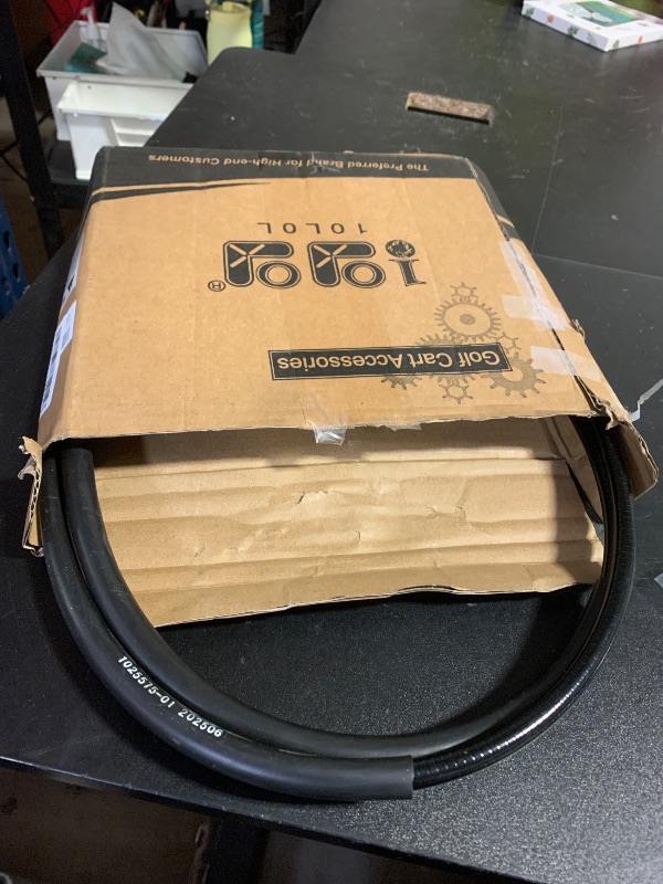 Photo 1 of 10L0L Golf Cart Brake Cable Set for Club Car Precedent 2004-up and Tempo 2018-up, Driver and Passenger Side, Replace OEM 102557501 102557502 103528701 103528702