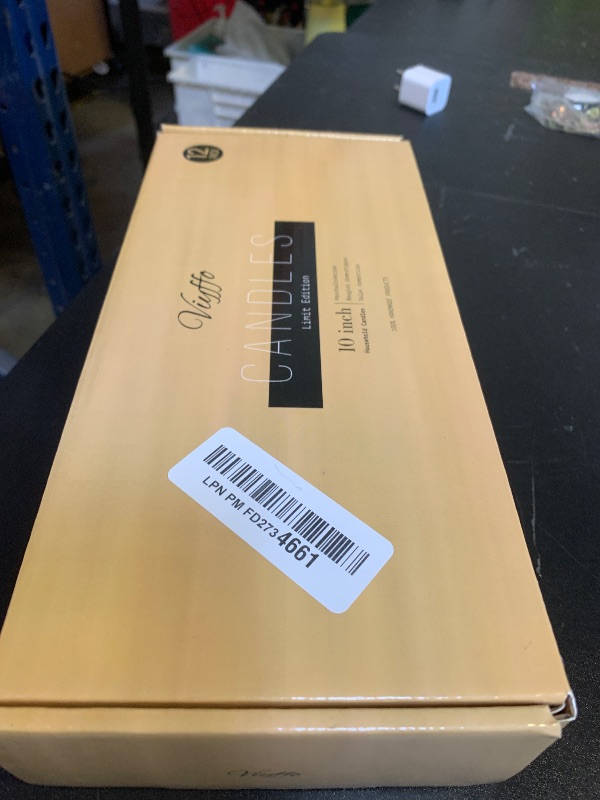 Photo 1 of 10-Inch Tall Dripless Taper Candles Set of 12 - Tapered Candlesticks - Smokeless, Unscented, Long Burning - Hand Poured, Colored for Home Decor Wedding, Dinner - Green