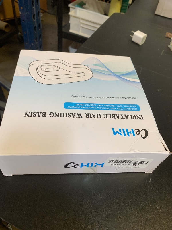 Photo 1 of ?Portable Inflatable Shampoo Basin for Bedridden & Elderly - Zero Pooling Design | Fast-Drain Slope & Neck Support | Portable Hair Wash Bowl, Drain Hose | Hospital PVC | Home Use (Yellow, Large)