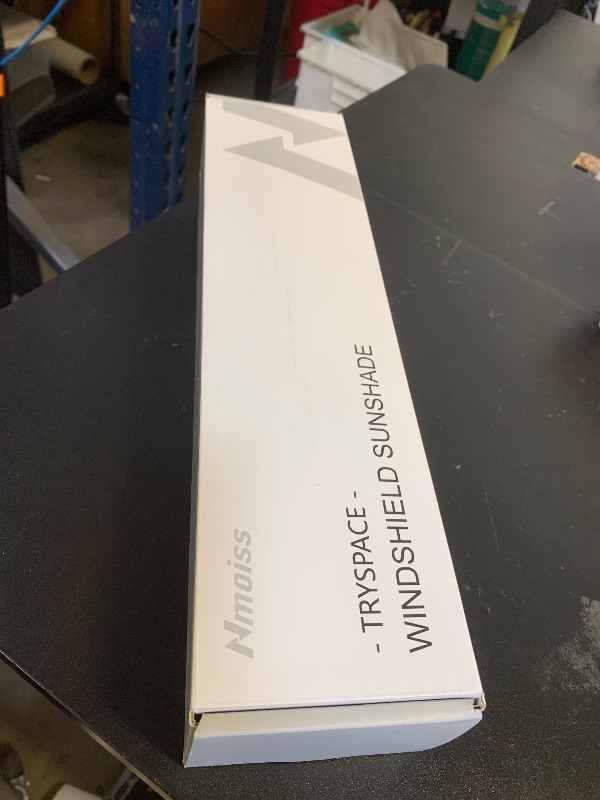 Photo 1 of [2025 Upgraded] Nmoiss Windshield Sun Shade Umbrella for Car - [Vinyl Coating Heat Shield] Protect Car from Sun Rays & Heat Damage Keep Cool and Protect Interior Large (61" L x 35" W)