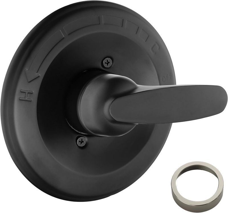 Photo 1 of 
Replacement for Delta 13/14 Series Shower Handle Trim Kit, Compatible with Delta R10000 Valve, Matte Black (Cartridge and Valve Not Included)
