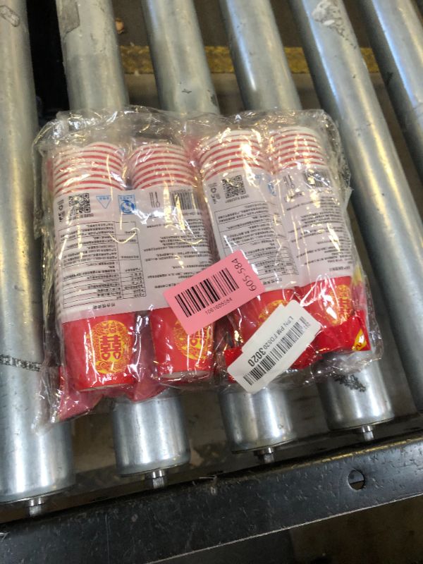 Photo 1 of 100pcs Red Double Happiness Wine Glass Thicken Paper Cups Wedding Party Cups Food-grade Beverage Cup Single-use Wedding Chinese-style Paper Cup Beverage