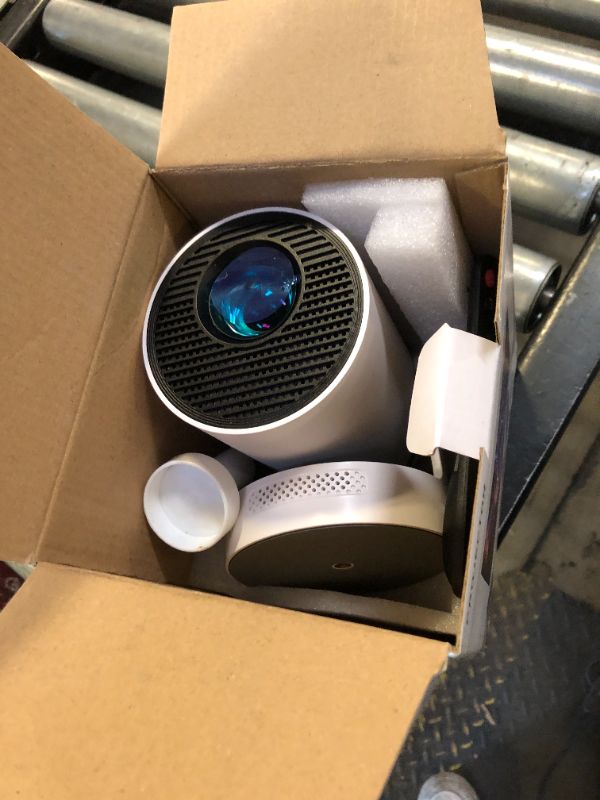 Photo 1 of [Electric Focus]Mini Portable Projector with 4K Support, Bluetooth 5.4 WIFI6, 5watt Sound Base Speaker, 260 ANSI, Android 11, 210° Rotation , Auto Keystone Correction Video Projector HY300 PLUS