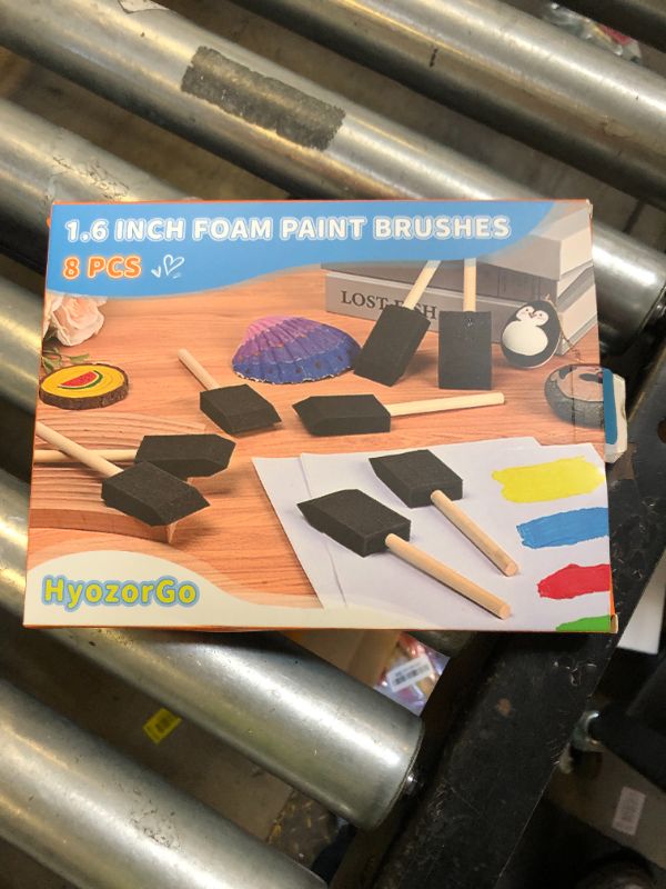 Photo 1 of 1.6 inch foam paint brushes 8pcs