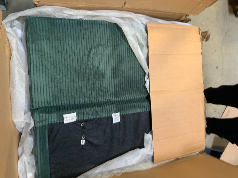 Photo 1 of *PARTIAL SET****HONBAY Modular Sectional Sofa with Storage Corduroy Sectional Sleeper Sofa Modular Sectional Couches for Living Room,Green