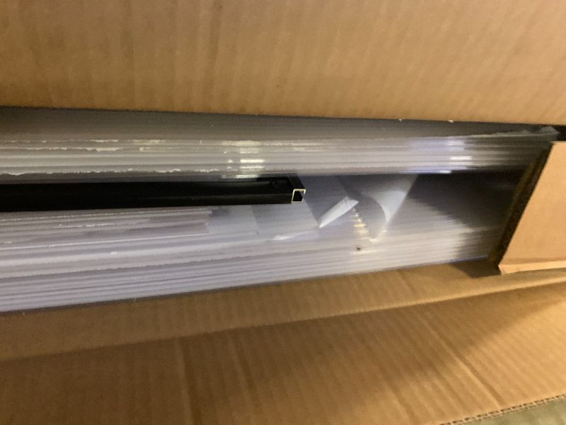 Photo 1 of **BOX 2 OF 2 ONLY** 6x10 FT Greenhouse, Easy Assembly Aluminum Polycarbonate Greenhouses for Outdoors with Roof Vent, Large Aluminum Walk-in Greenhouse for Sunroom Patio, Backyard, Garden, Sliding Lockable Door, Black