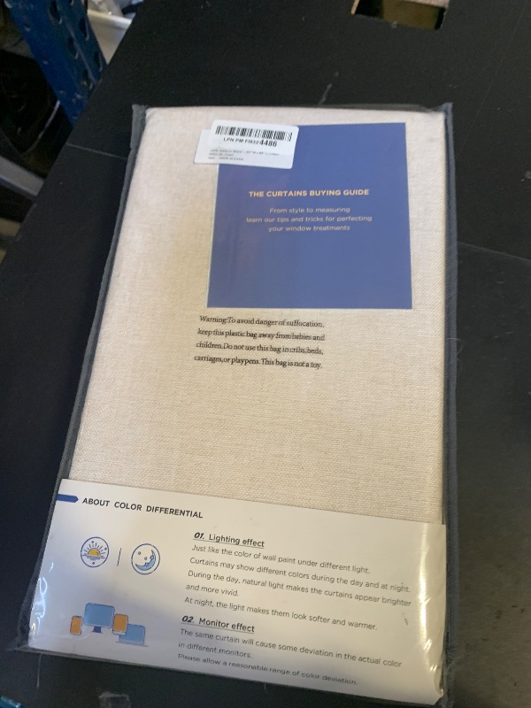 Photo 1 of 100% Blackout Shield Linen Blackout Curtains for Bedroom 84 Inches Long, Back Tab/Rod Pocket Living Room Drapes, Thermal Insulated Blackout Curtains 2 Panels Set, 50" W x 84" L, Cream