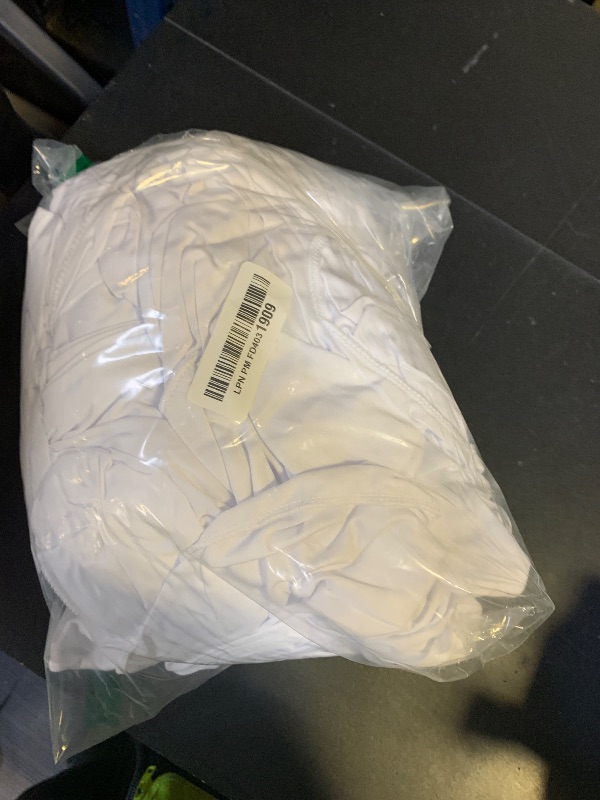 Photo 1 of 10 ft x 10 ft Wrinkle Free White Backdrop Curtains for Wedding Parties, Polyester Photography Backdrop Drapes for Birthday Parties Stage Backdrop Stand, 2 Panels 5x10FT Background Curtains