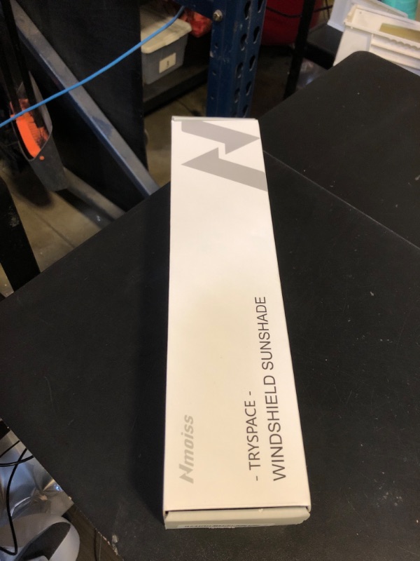 Photo 1 of [2025 Upgrade] Nmoiss Windshield Sun Shade Umbrella - [Vinyl Coating Heat Shield] Protect Car from Sun Rays & Heat Damage Keep Cool and Protect Interior, Spring Structure Edge Medium 56" L x 31" W