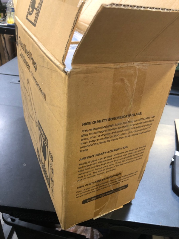 Photo 1 of [8-Pack,30 oz]Glass Meal Prep Containers,Glass Food Storage Containers,Airtight lunch Containers with Lids, Microwave, Oven, Freezer and Dishwasher