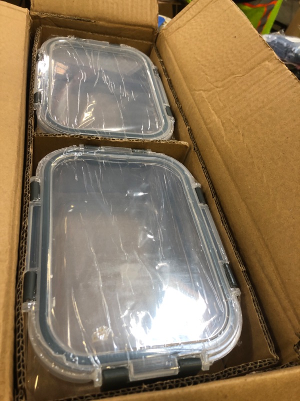 Photo 1 of [8-Pack,30 oz]Glass Meal Prep Containers,Glass Food Storage Containers,Airtight lunch Containers with Lids, Microwave, Oven, Freezer and Dishwasher